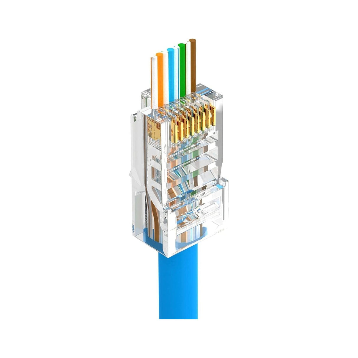 AV:Link Pass-Through RJ45 Modular Plug (8P8C) Connector