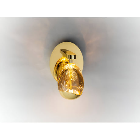 Rocio LED Teardrop Glass Wall Light 5W 3000K - Champagne