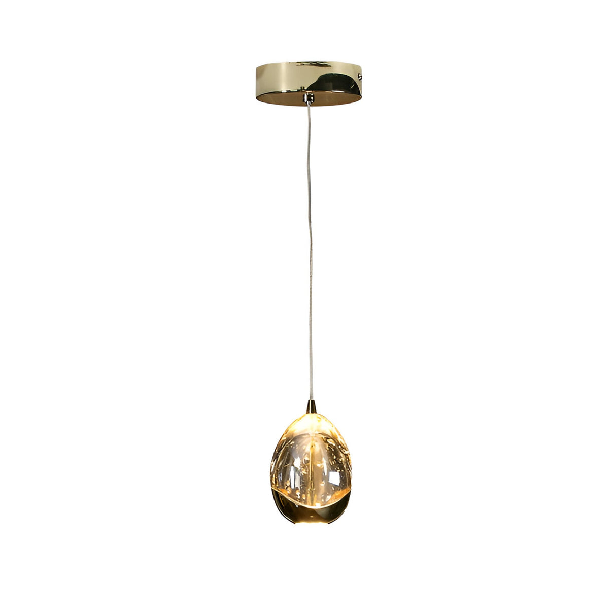Rocio LED Glass Pendant Light 5W 3000K - Gold