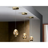Rocio LED Glass Pendant Light 5W 3000K - Gold