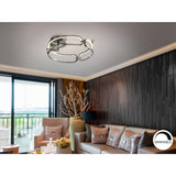 Colette Dimmable LED Small Semi-Flush Light 37W 3000K - Chrome