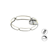 Colette Dimmable LED Large Semi-Flush Light - Chrome (With Remote Control)