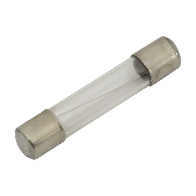 Mercury 6 x 32mm F1A quick blow glass fuse with nickel-plated metal end caps, rated 1A 250V, shown on a plain white background.