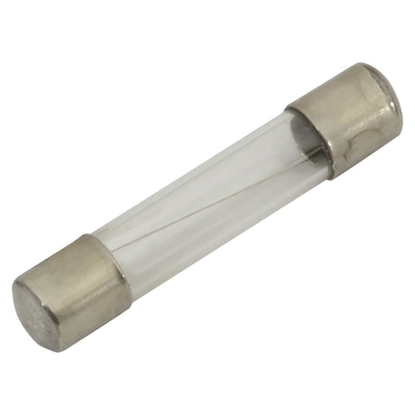 The Mercury 6 x 32mm F2.5A Quick Blow Fuse features metal end caps, a transparent body with a visible thin wire, and is ideal for applications needing fast-acting protection.