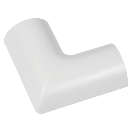 The D-Line Clip-Over Flat Bend 30x15mm in white is an ideal corner piece for connecting or covering pipes or electrical conduits. This versatile accessory seamlessly integrates with various trunking systems, ensuring a tidy and efficient cable management solution.