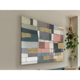Zonas Earth Tone Grid Acrylic Painting – 120x160cm