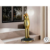 Mr. Bubble Gold Sculpture With LED Sphere Light - 82cm