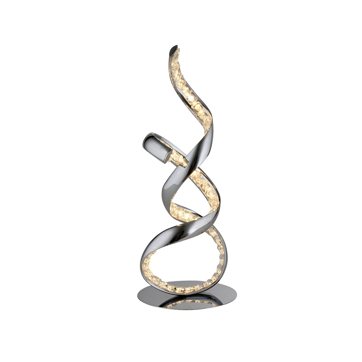 Sinua LED Steel Table Lamp 12W 3000K - Chrome
