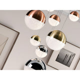 Sphere 9 Light Dimmable LED Cluster Pendant 78W 3000K - Multicoloured