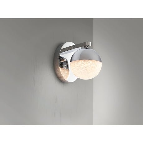 Sphere LED Wall Light 4.8W 3000K - Chrome