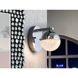Sphere LED Wall Light 4.8W 3000K - Chrome
