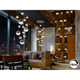 Sphere 14 Light Dimmable LED Small Cluster Pendant 78W 3000K - Multicoloured