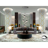 Sphere 14 Light Dimmable LED Large Cluster Pendant 78W 3000K - Chrome