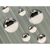 Sphere 14 Light Dimmable LED Large Cluster Pendant 78W 3000K - Chrome