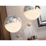 Sphere Small LED Pendant Light 4.8W 3000W - Chrome