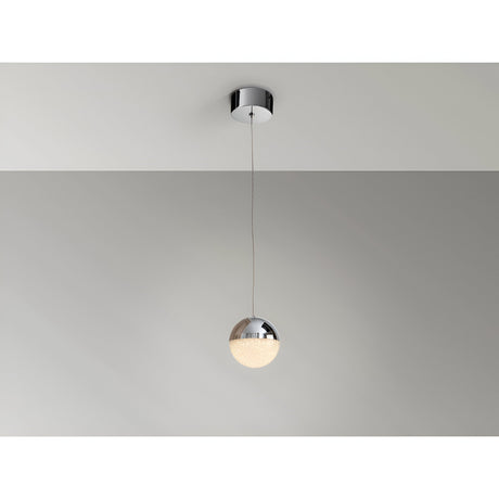 Sphere Small LED Pendant Light 4.8W 3000W - Chrome