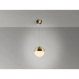 Sphere LED Pendant Light 9.6W 3000W - Brass