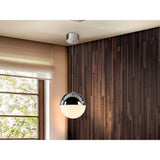 Sphere Large LED Pendant Light 9.6W 3000W - Chrome