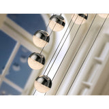 Sphere 14 Light Dimmable LED Cluster Pendant 50W 3000K - Chrome