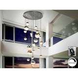 Sphere 27 Light Dimmable CCT LED Large Cluster Pendant - Multicoloured