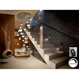 Sphere 27 Light Dimmable CCT LED Small Cluster Pendant - Multicoloured