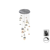 Sphere 27 Light Dimmable CCT LED Small Cluster Pendant - Multicoloured