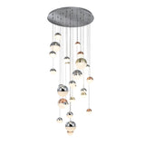 Sphere 27 Light Dimmable LED Cluster Pendant 147W 3000K - Multicoloured