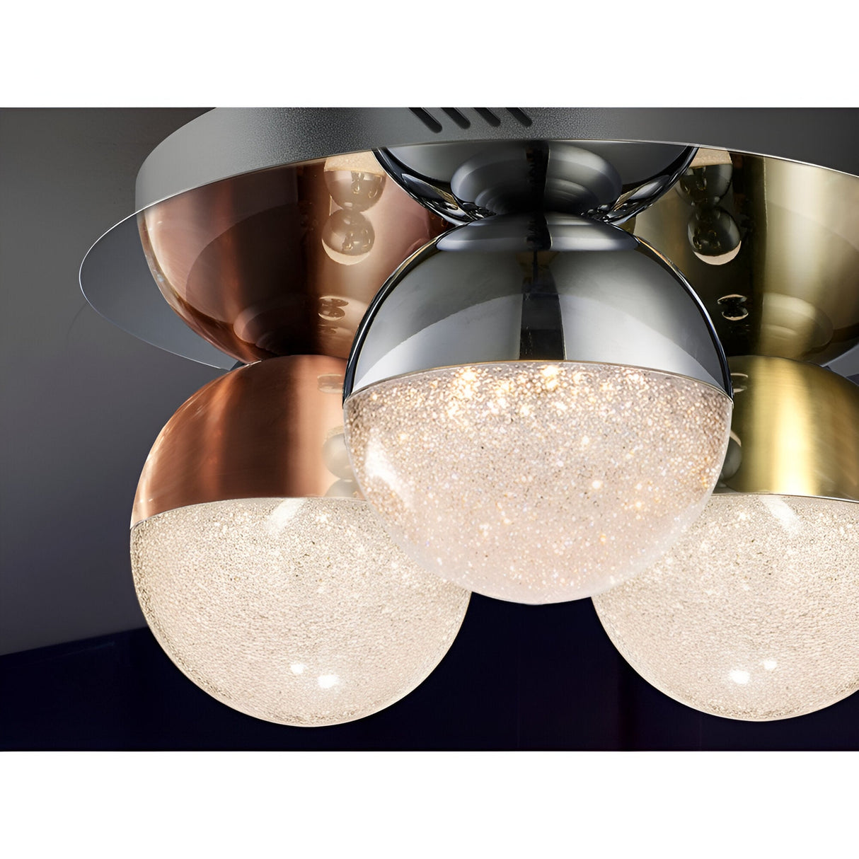 Sphere Dimmable LED Semi-Flush Light 14W 3000K - Multicoloured