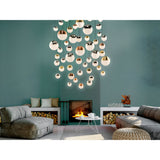 Sphere 55 Light Dimmable LED Cluster Pendant 288W 3000K - Multicoloured