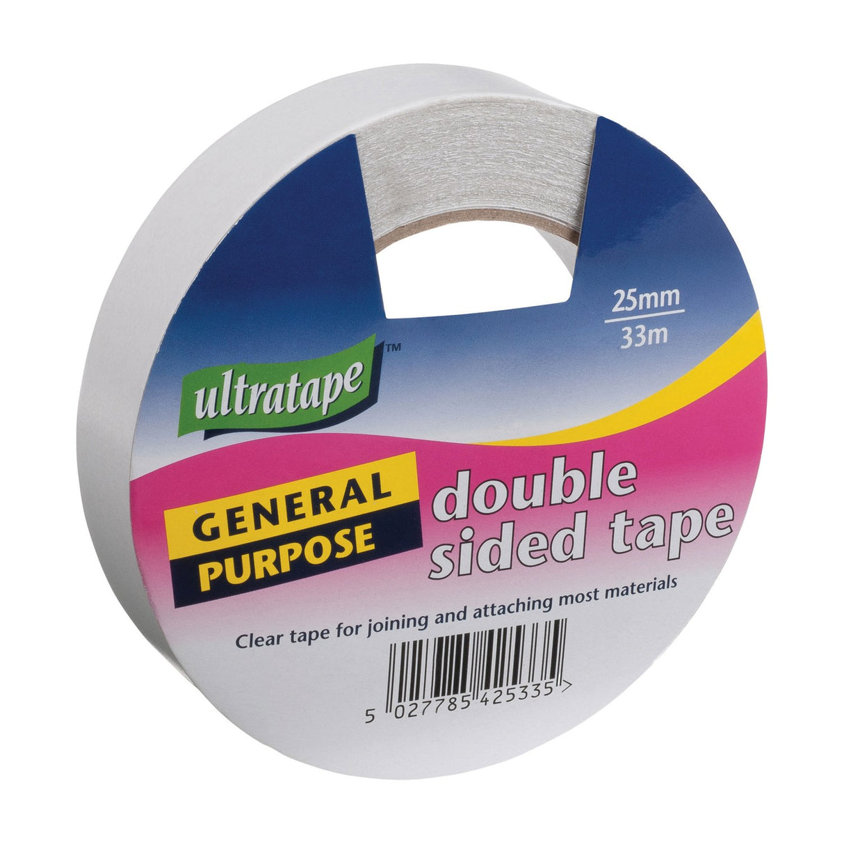 Ultra Tape DST2533 Double Sided Tape 25mm x 33m Roll