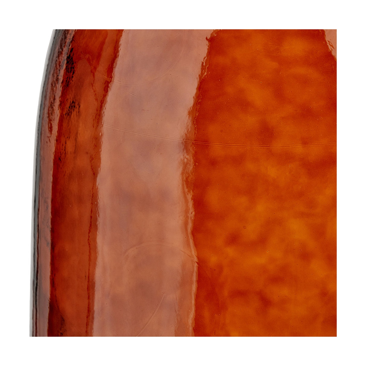 Pecan Brown Organic Shaped Recycled Glass Tall Vase - 73cm