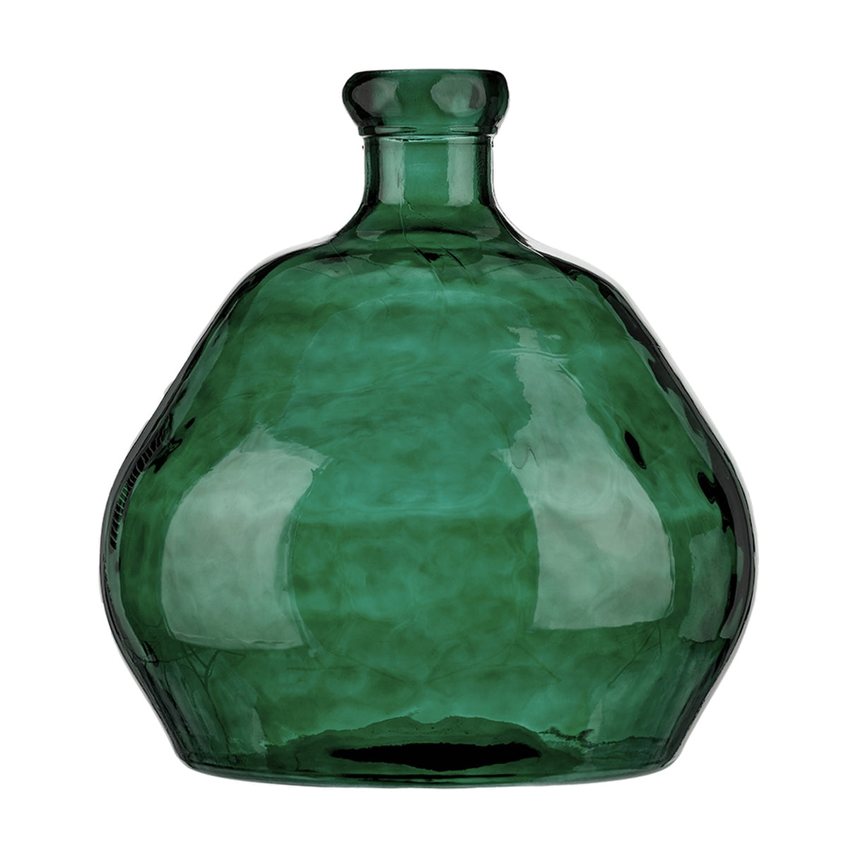Sea Green Organic Shaped Recycled Glass Vase - 50cm