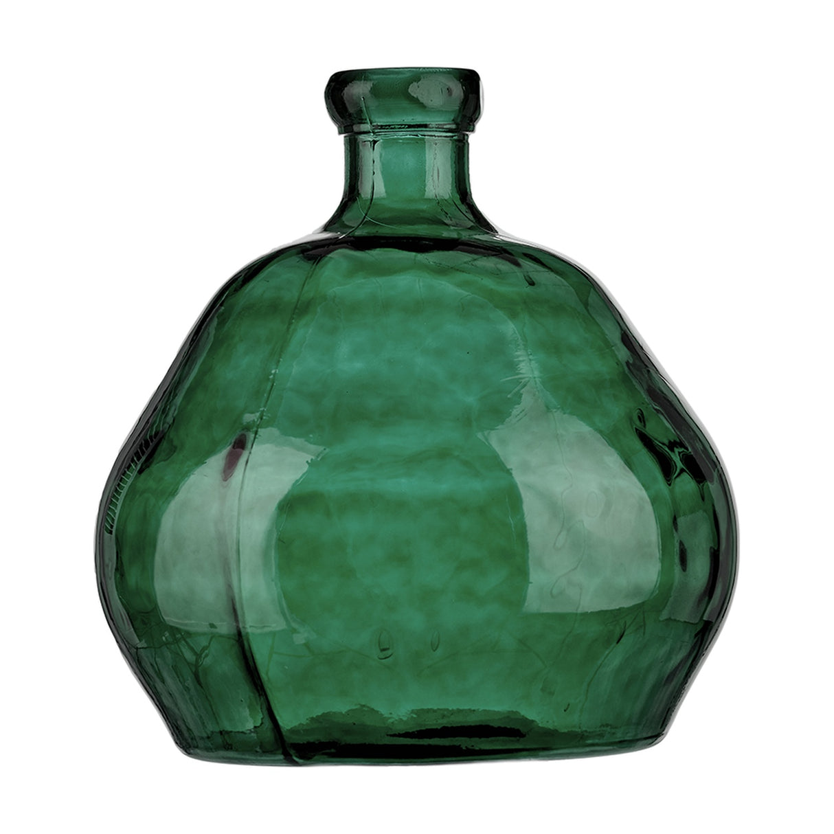 Sea Green Organic Shaped Recycled Glass Vase - 50cm