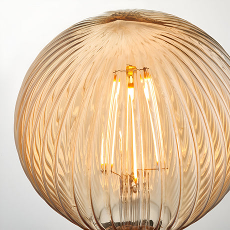 4W E27 LED Filament Ribb Bulb - Amber, Warm White