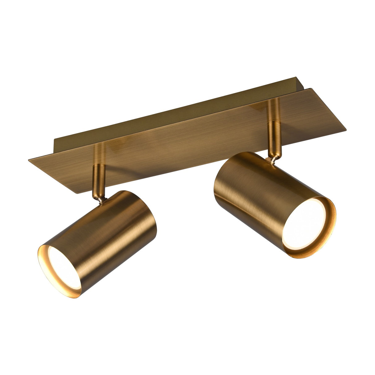 Marley 2 Light Spotlight – Antique Brass