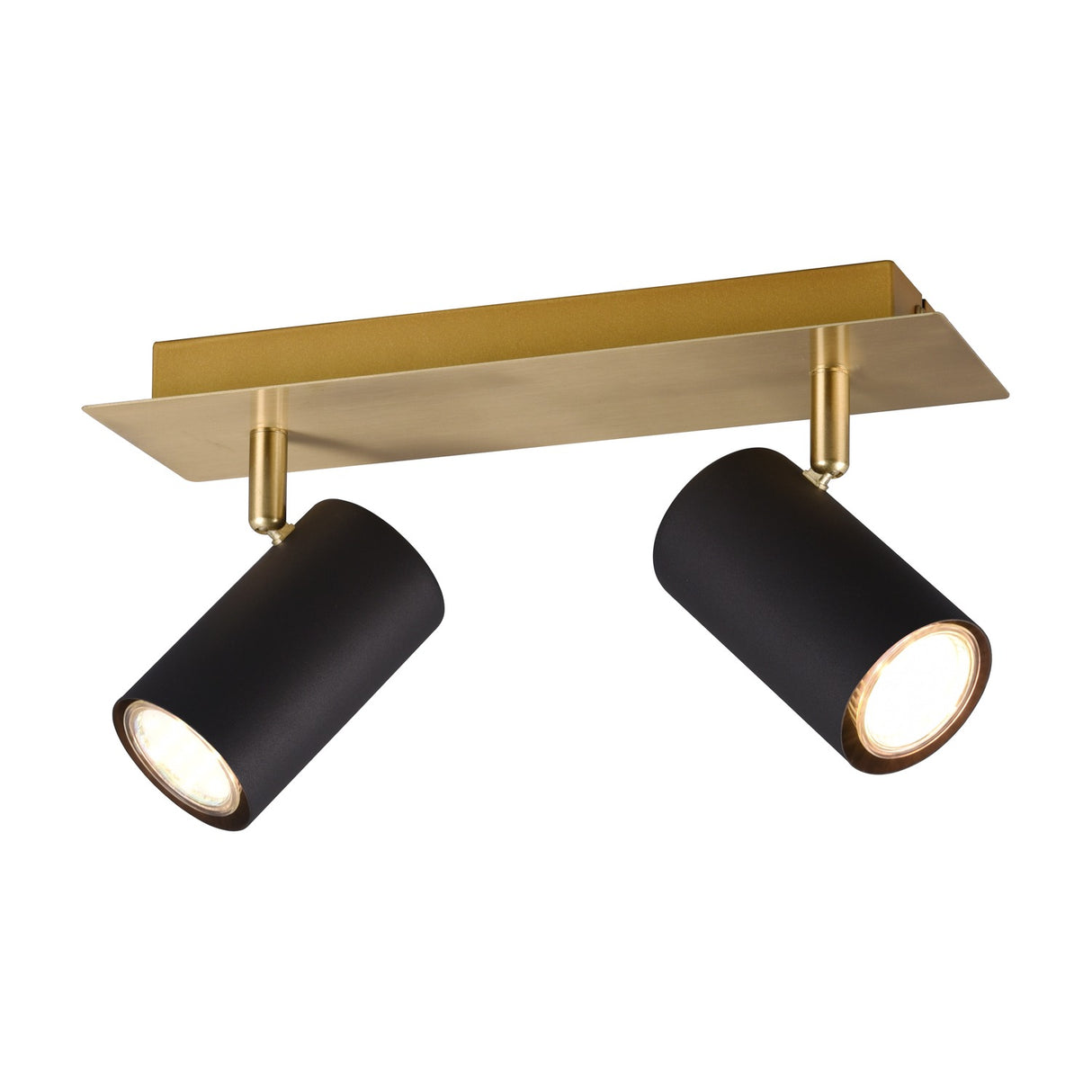 Marley 2 Light Spotlight – Black & Gold