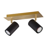 Marley 2 Light Spotlight – Black & Gold