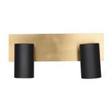 Marley 2 Light Spotlight – Black & Gold