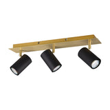 Marley 3 Light Spotlight – Black & Gold