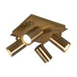 Marley 4 Light Spotlight – Antique Brass