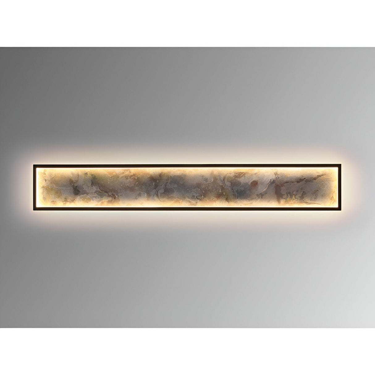 Stone Rectangle Large CCT Adjustable LED Wall & Ceiling Light - Multicoloured