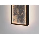 Stone Rectangle Large CCT Adjustable LED Wall & Ceiling Light - Multicoloured