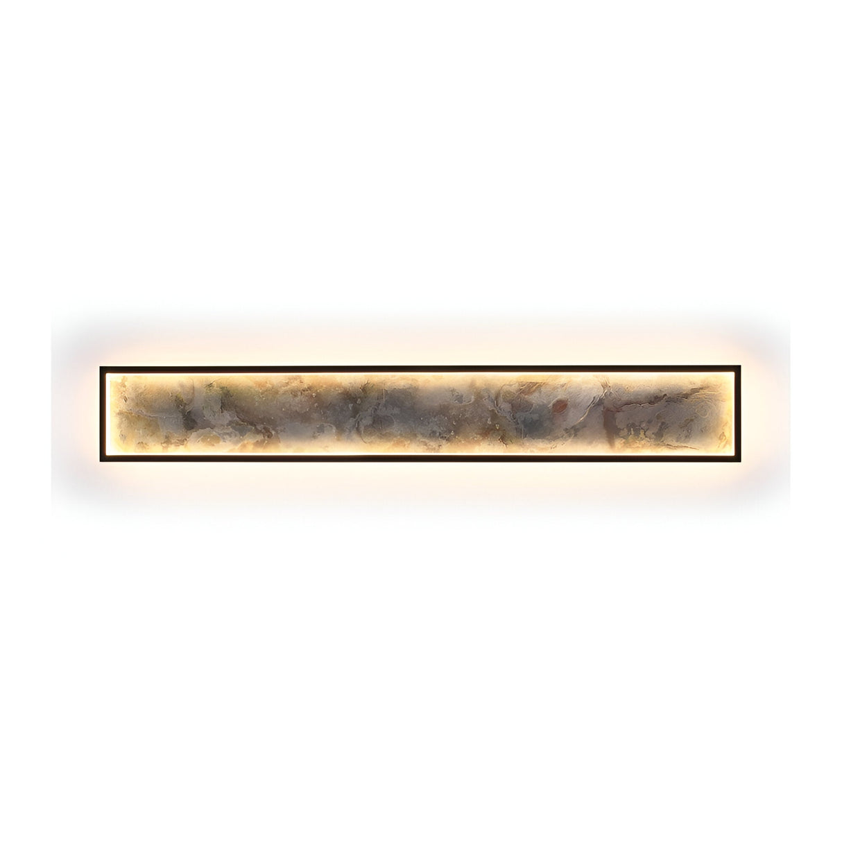 Stone Rectangle Large CCT Adjustable LED Wall & Ceiling Light - Multicoloured