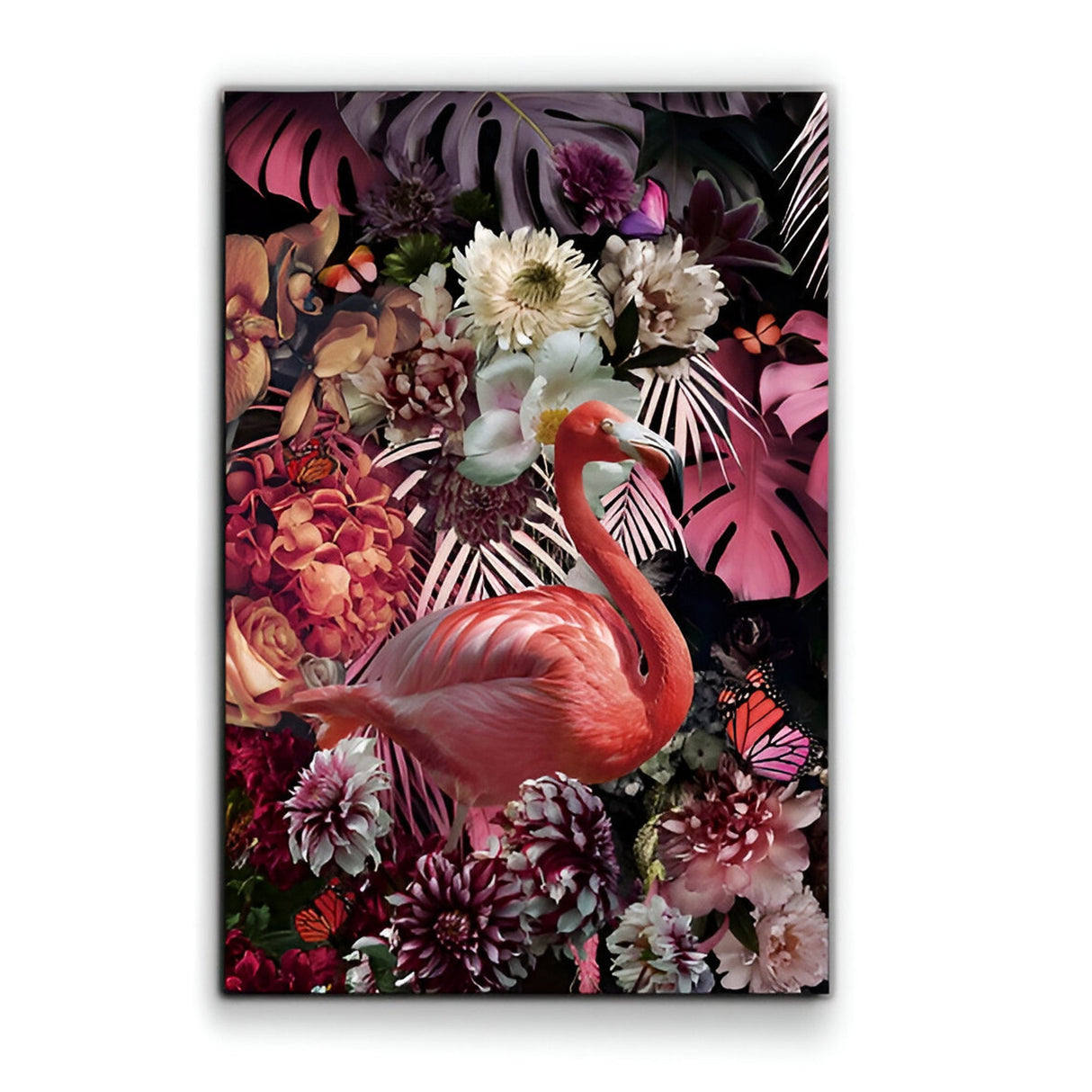 Flamenco Tropical Flower Art Photography Print – 80x120cm