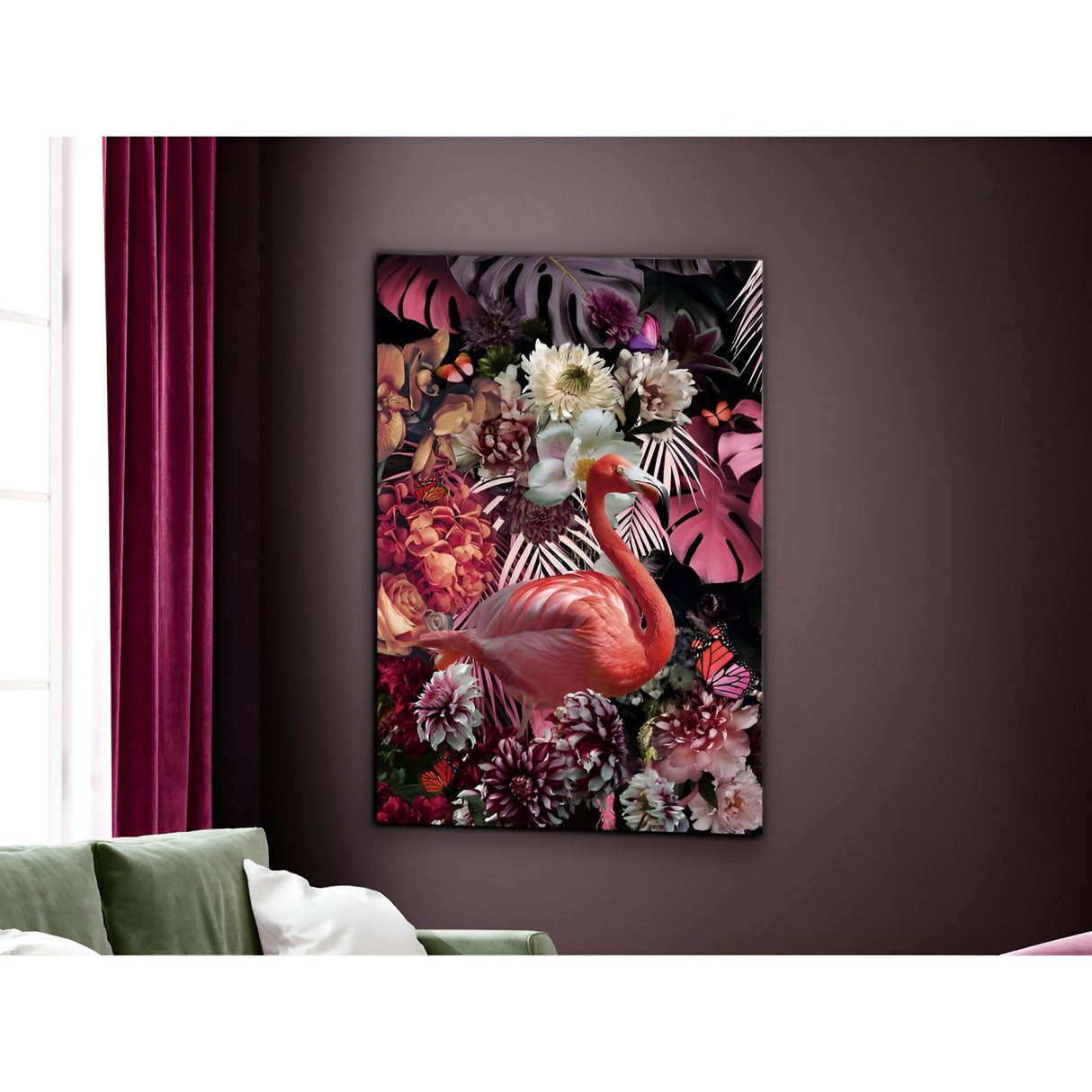 Flamenco Tropical Flower Art Photography Print – 80x120cm
