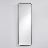 Faso Black Rounded Rectangle Hall Mirror 130cm