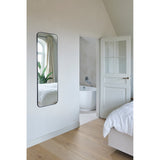 Faso Black Rounded Rectangle Hall Mirror 130cm