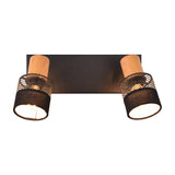 Nandini 2 Light Spotlight – Black & Wood