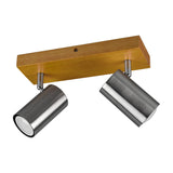 Marley 2 Light 26cm Spotlight – Satin Nickel