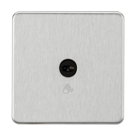 230V 1G 1-way Touchless Switch - Brushed Chrome